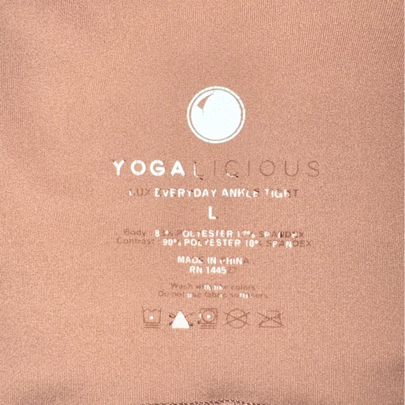 Yogalicious High-Waist Leggings in Beige - Lux Everyday Ankle Tight - Picture 2 of 5